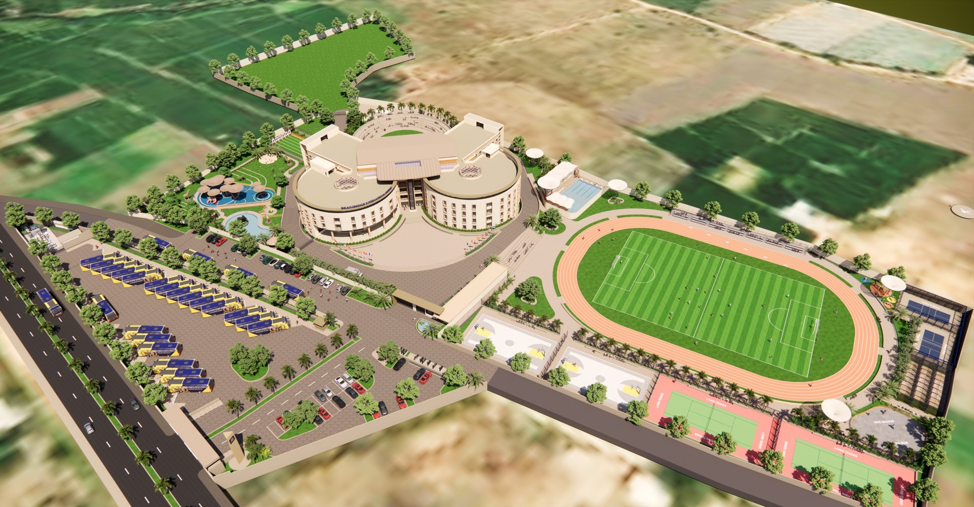 Brainbridge International School — Concept and schematic design | On hold; unbuilt